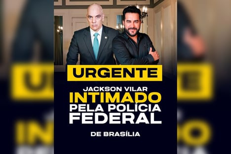Bolsonarista ostenta intimação de Moraes