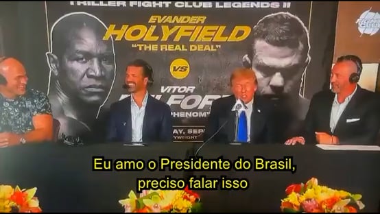 Trump elogia Bolsonaro em luta de boxe: “Adoro o presidente do Brasil”