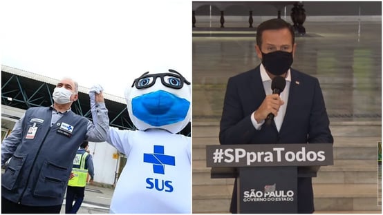 Queiroga e Doria pedalam conta com doses suspensas de Coronavac para celebrar marcos