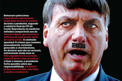 Governo pede direito de resposta à IstoÉ por capa que associa Bolsonaro a Hitler