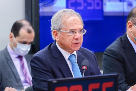 Paulo Guedes se reúne com Bia Kicis e Otávio Fakhoury