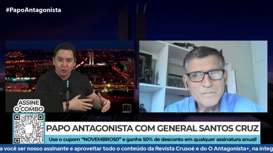 “Você não pode fazer articulação política baseada em dinheiro”, diz Santos Cruz