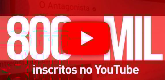 Somos 800 mil antagonistas no YouTube