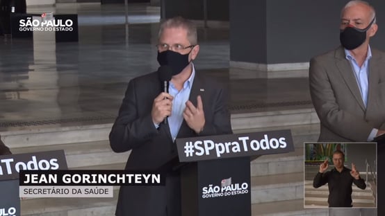 Gorinchteyn: SP aguarda doses da Janssen para aplicar 2ª dose