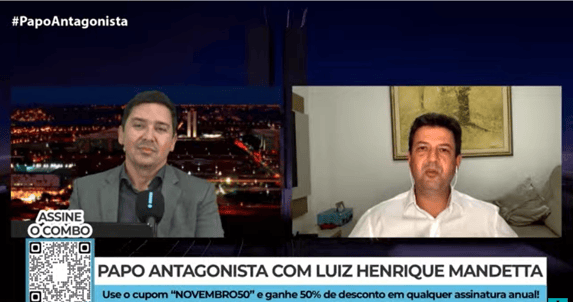 Mandetta: “O eleitor está sendo colocado num jogo combinado entre Lula e Bolsonaro”