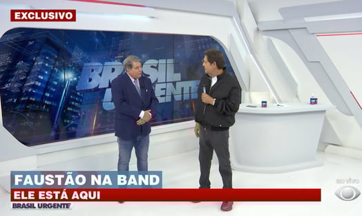 Faustão no programa de Datena