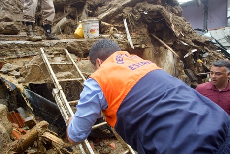 Temporal em Petrópolis deixa 5 mortos e 4 desaparecidos