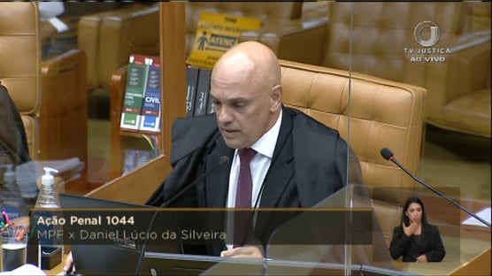 1×0 – Alexandre de Moraes vota para condenar Daniel Silveira