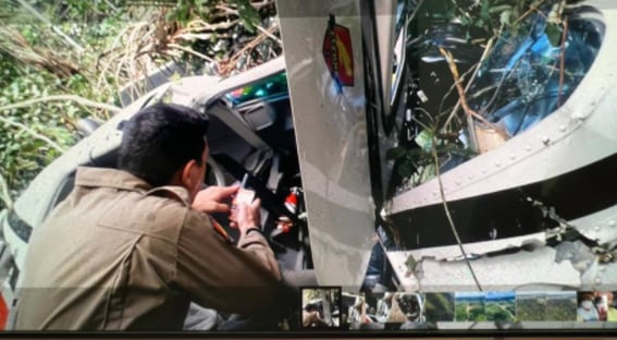 Helicóptero cai em floresta do Acre com 7 passageiros