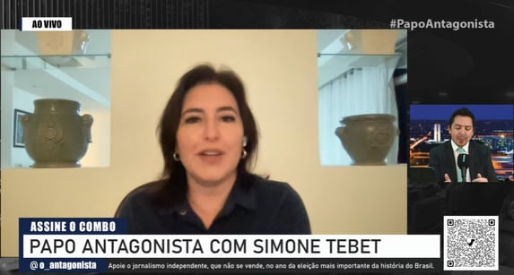 Não há novidade em Renan estar com Lula, diz Simone Tebet
