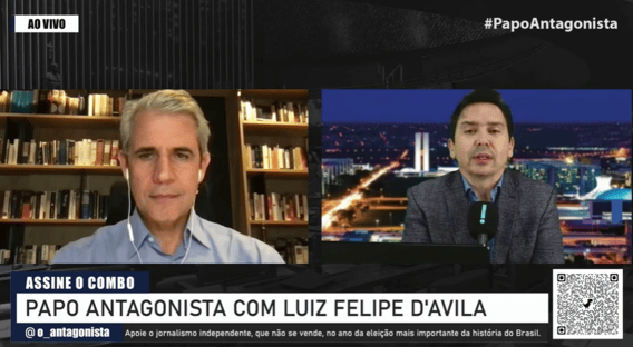 Supremo se tornou 3º turno das eleições, diz Luiz Felipe DAvila no Papo Antagonista