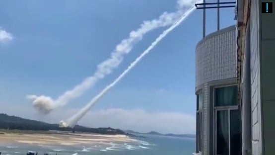“China coloca em risco a paz”, diz Taiwan, após lançamento de mísseis