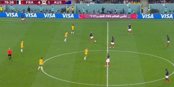 Fran&ccedil;a vira e goleia Austr&aacute;lia por 4 a 1