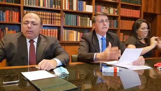 YouTube remove mais 4 vídeos em que Bolsonaro defende cloroquina