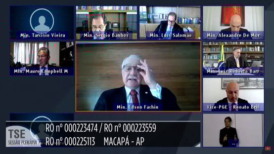 Fachin: evidências indicam “prática de caixa 2” na campanha de Alcolumbre