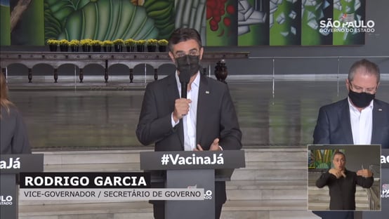 Garcia: orientação da Saúde sobre aplicar todas as doses não muda vacinação em SP