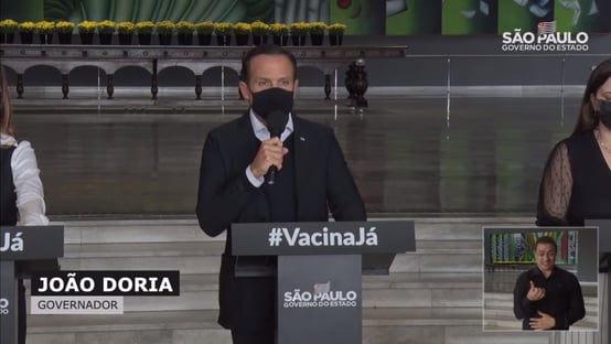 Doria: vacinação de idosos de 64 anos é antecipada para 23 de abril
