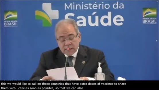 Queiroga pede vacinas a outros países para conter novas variantes do vírus