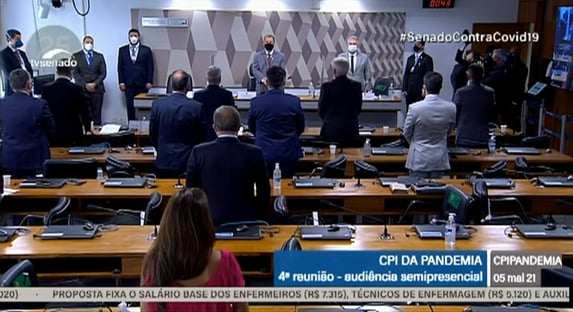 CPI da Covid faz 1 minuto de silêncio pela morte de Paulo Gustavo