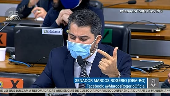 Marcos Rogério ataca Renan: “Não se conforma com respostas que não atendem às suas expectativas”