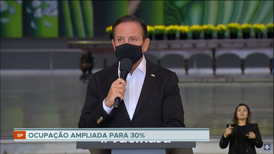 Doria anuncia vacinação de pessoas com deficiência ou comorbidades de 50 a 54 anos