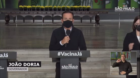 Doria anuncia vacinação de pessoas com comorbidades de 45 a 49 anos