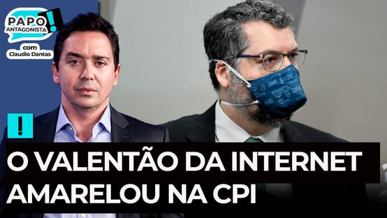 O valentão da internet amarelou na CPI