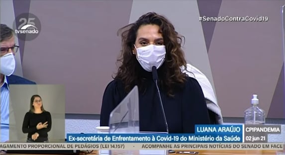 Sobre “tratamento precoce”, Luana diz não se tratar de opinião: “Evidências são claríssimas”