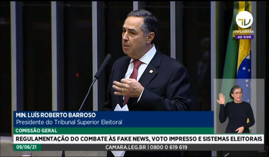 Barroso: “Se o Congresso decidir e o STF validar, vai ter voto impresso, mas vai piorar”