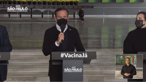 Doria diz que Bolsonaro será multado se participar sem máscara de manifestação