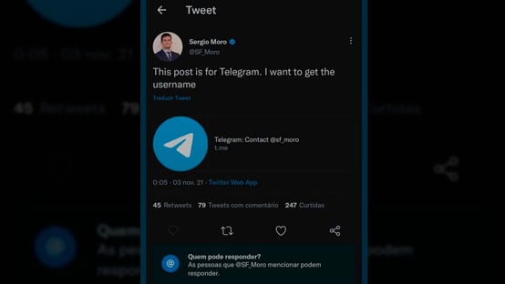 telegram-de-moro-pode-ter-sido-hackeado-outra-vez