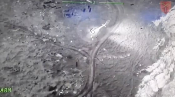 video-mostra-helicoptero-russo-abatido-por-drone-ucraniano