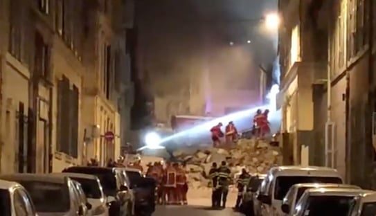 Dois prédios residenciais desabam em Marselha