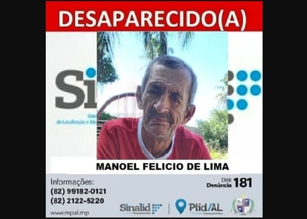 Você pode ajudar a encontrar Manoel, um dos desaparecidos do Brasil