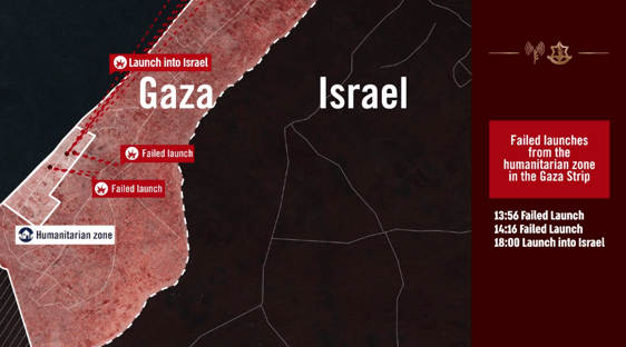Hamas lança foguetes de zona humanitária em Gaza