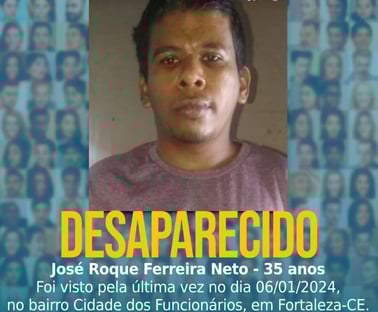 Você pode ajudar a encontrar José Roque, um dos desaparecidos do Brasil