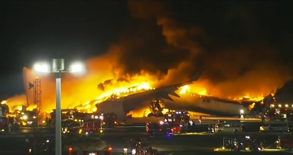 Crusoé: colisão entre aviões no Japão deixou cinco mortos