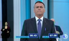"Aqui não tem o TSE para te proteger", diz Bolsonaro a Lula