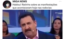 Fake: Ratinho critica protestos de caminhoneiros pró-Bolsonaro