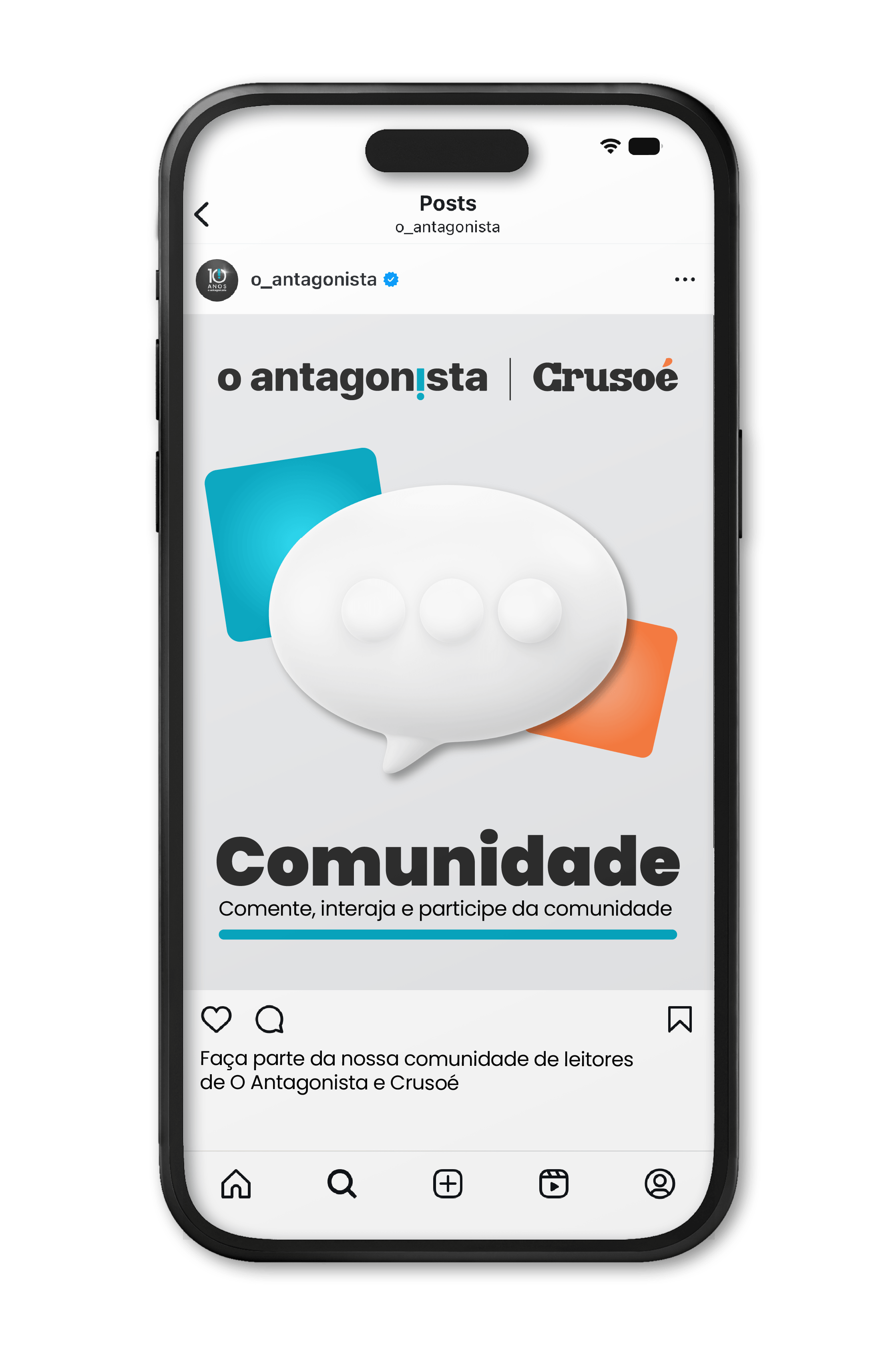 Demonstração navegação O Antagonista