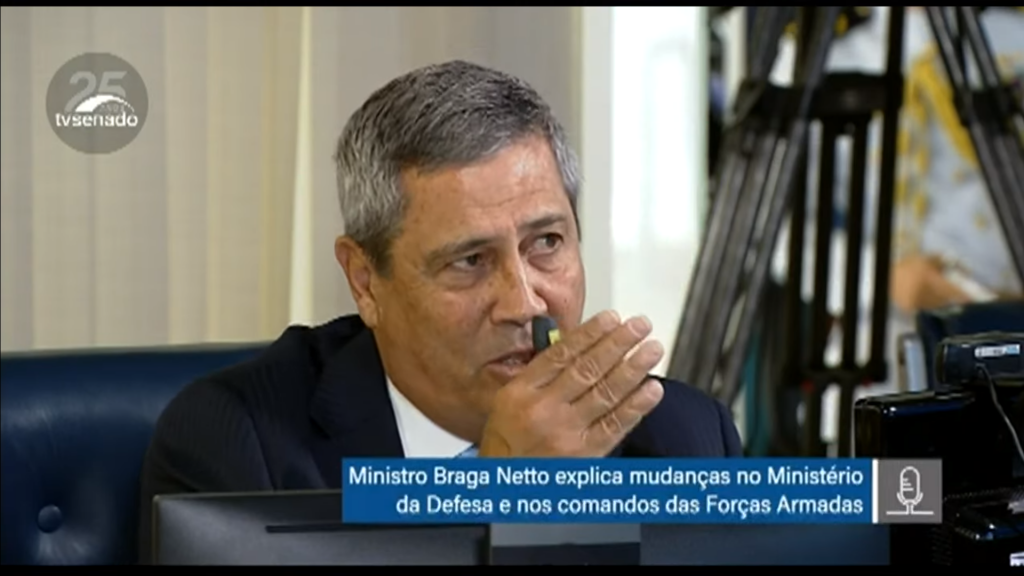 Problema da Defesa é falta de recursos, diz Braga Netto a senadores