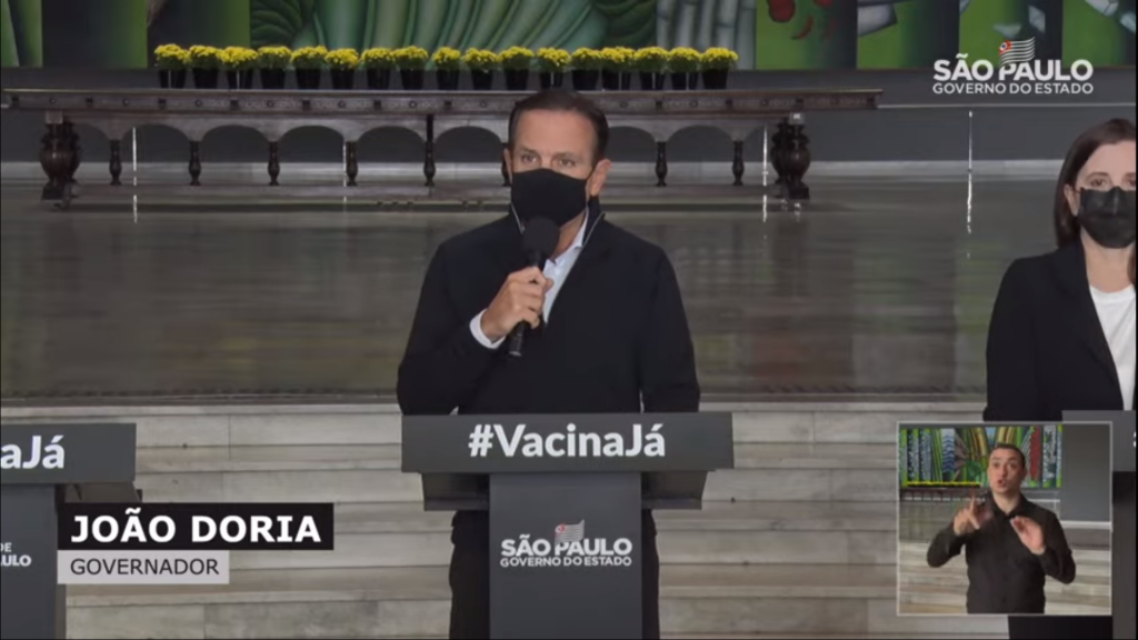 Doria: com remanejamento, vacinação de grávidas com comorbidades será retomada na segunda (17)