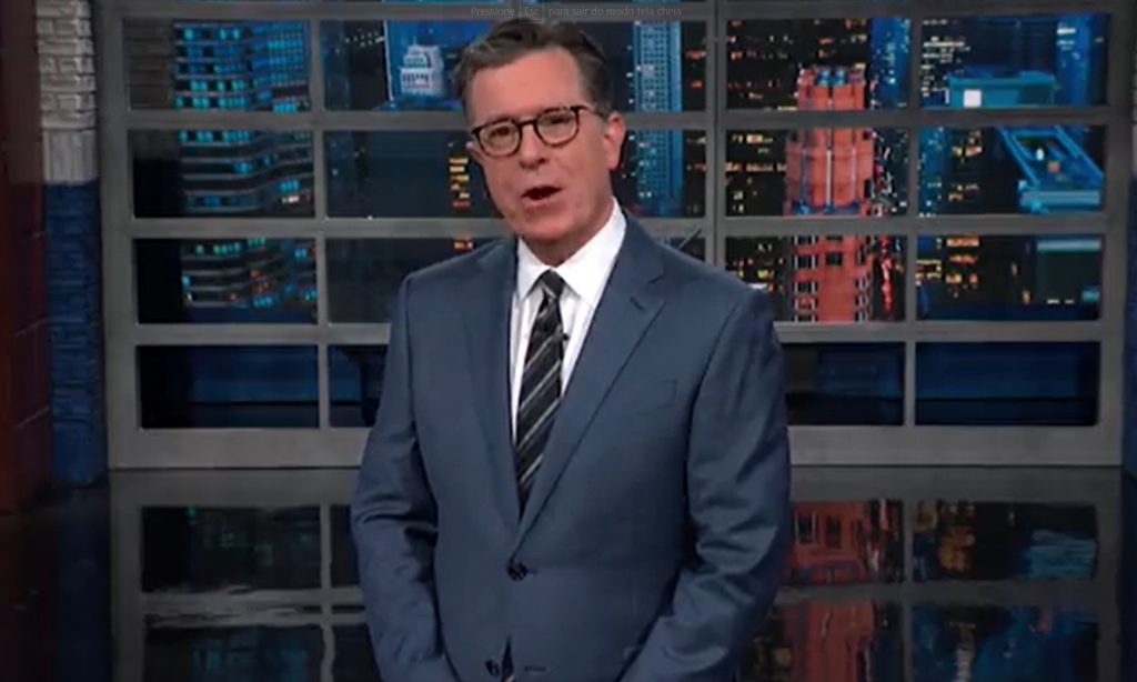 Trump comemora fim do programa de Stephen Colbert
