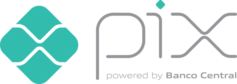 logo do PIX, powered by banco central