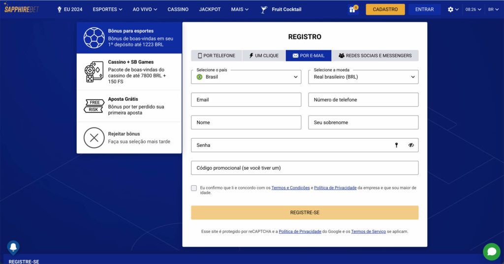 SapphireBet apostas – Top mercados esportivos com bônus no Brasil