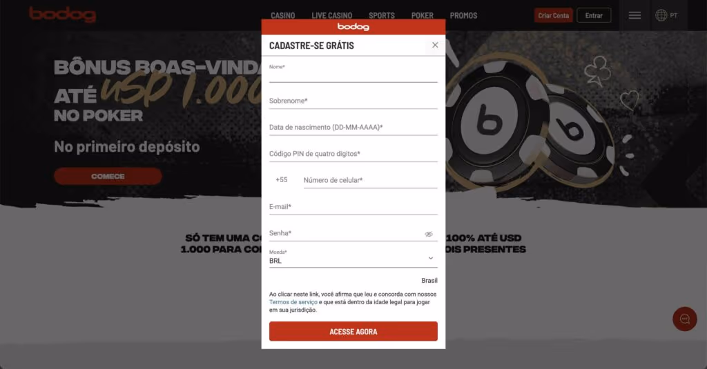 Bodog poker – Plataforma confiável para jogar com bônus no Brasil