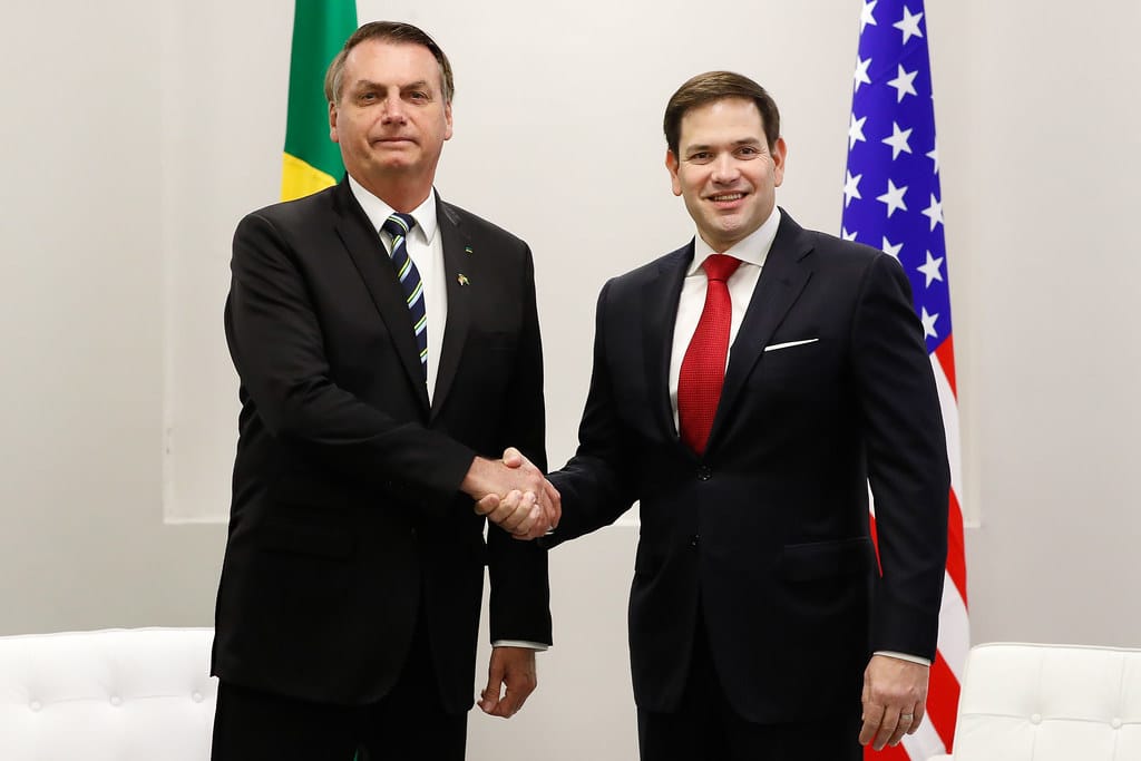 “Um aliado do Brasil”, diz Bolsonaro sobre Marco Rubio