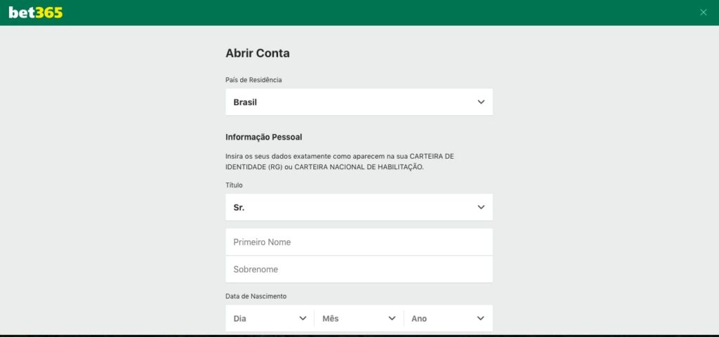 Bet365 apostas – Saiba como se cadastrar