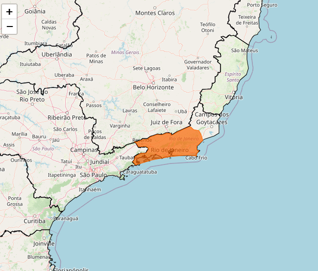 Alerta do Inmet para risco de chuvas intensas em São Paulo e Rio de Janeiro