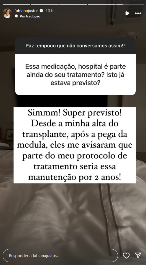 fabiana justus tratamento